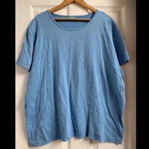 Sara Morgan Blue 2X Top